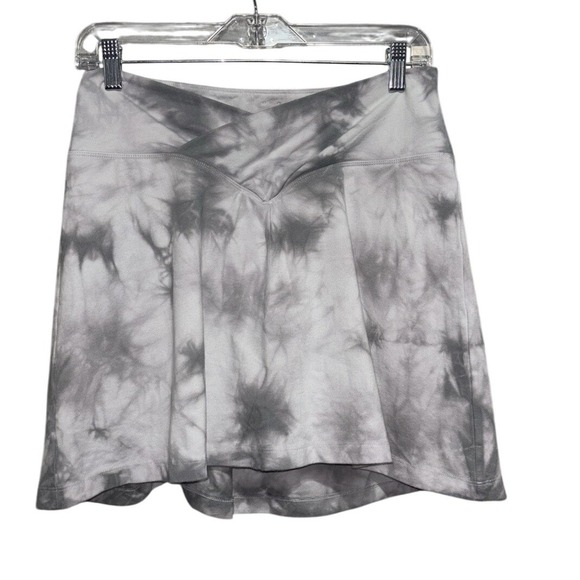 PINK Victoria's Secret Pants - Victorias Secret PINK Tie Dye Grey White Skort Womens XL High Waist V Crossover